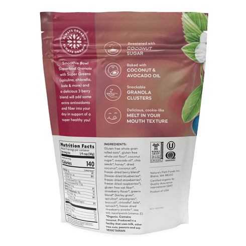 Nature's Path Smoothie Bowl Superfood Granola - 9.5 oz