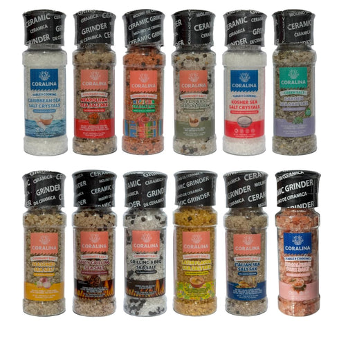 Coralina Caribbean Sea Salt - Coarse & Crunchy - Solar Evaporated - Enhances Saladsm, Meats, Seafood & Cocktails