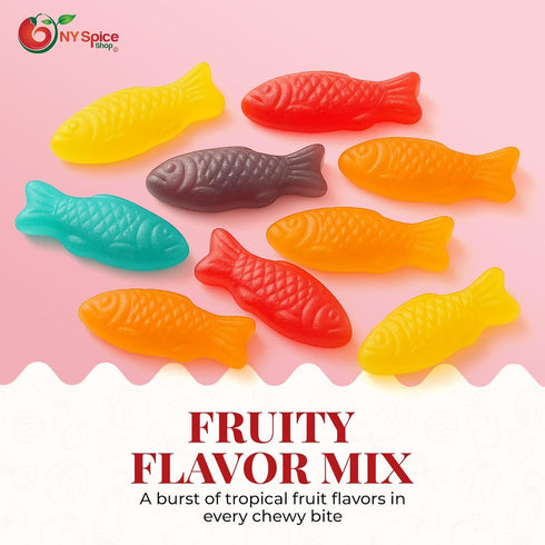 Gummy 5 Gummies Gummy NY Spice Shop Assorted Jelly Fish Candy - Pound Soft Chewy Ocean-Inspired in Fun Sea Creature
