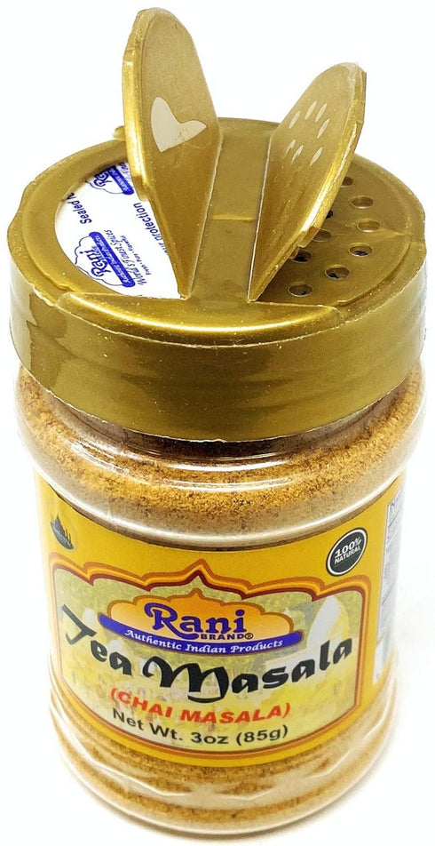 Rani Tea (Chai) Masala Indian Spice Blend 3oz (85g) PET Jar, All Natural, Vegan, Gluten Friendly