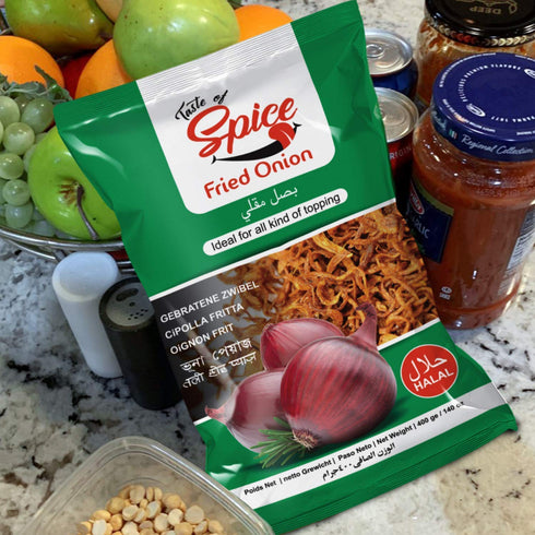 Original Crispy Fried Onions - Crunchy Topping - Fresh Gourmet French Fried Onions - Gluten Free - 14 Oz (Pack of 1)