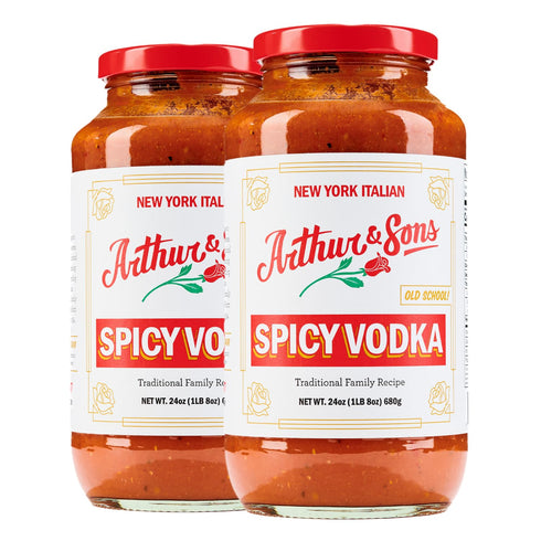 Arthur and Sons Spicy Vodka Sauce - Creamy Italian Recipe with a