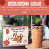 70% 6 (240g) Instant Brown Sugar Boba, Fewer Calories, Made with Konjac and Tapioca, Brown Sugar Boba Pearls for Boba