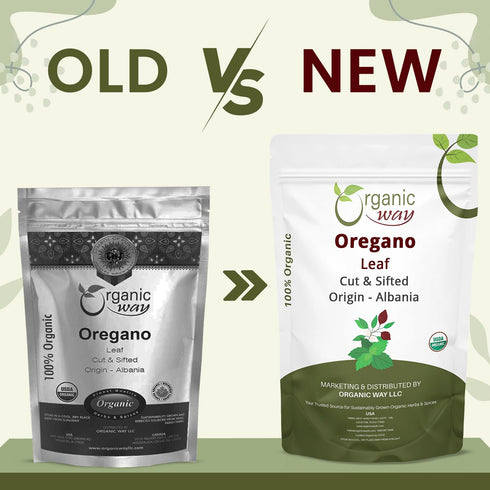 Albania (2 Oz) Organic Way Dried Oregano Leaf Cut & Sifted (Origanum vulgare) - European Wild-Harvest | Organic