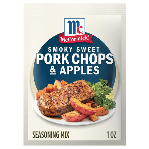 McCormick Seasoning Mix, Smoky Sweet Pork Chops & Apples, Hearty, Brown Sugar,