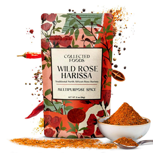 Premium Rose Harissa Spice Blend - Small-Batch Moroccan Seasoning with Chiles &