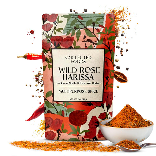 Premium Rose Harissa Spice Blend - Small-Batch Moroccan Seasoning with Chiles &