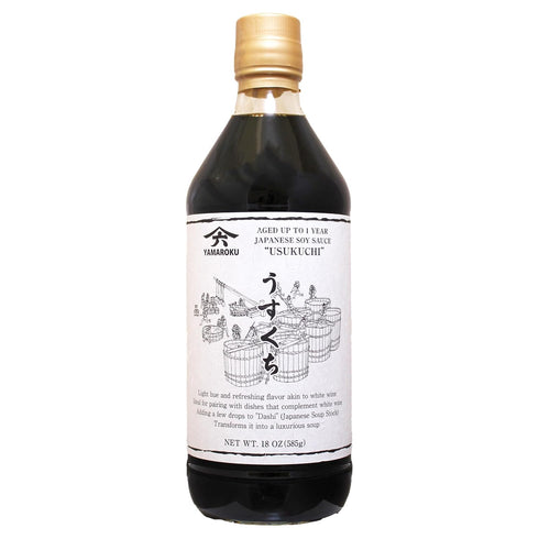 Usukuchi Soy Sauce Aged 1 Year, 18oz (532ml), Japanese Soy Sauce Fermented