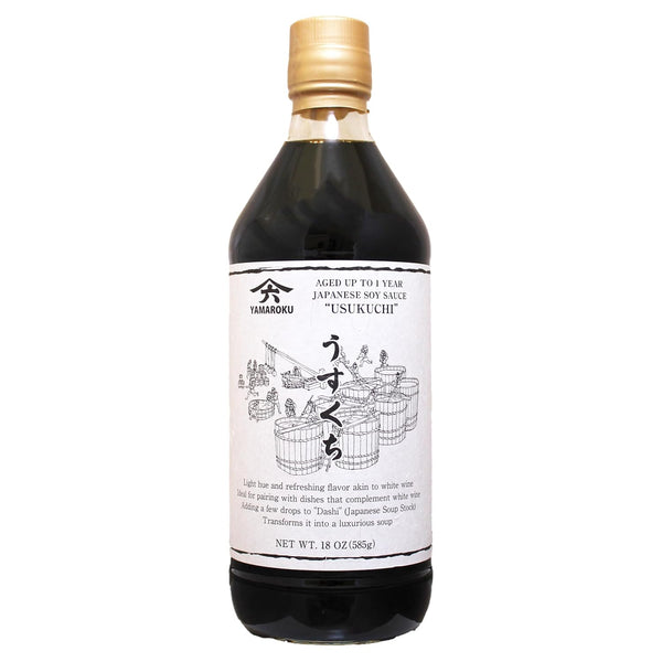 Usukuchi Soy Sauce Aged 1 Year, 18oz (532ml), Japanese Soy Sauce Fermented