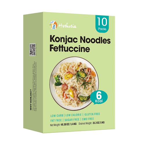 20 Packs, Hethstia Konjac Noodles, Konjac Jelly Drinkable, Keto, Vegan, Gluten Free, Low Carb, Sugar-Free, Low-Calorie