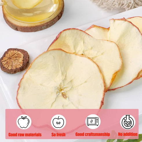 Generic Simmer 3.88 Oz/110g Dried Apples Slices No Sugar Added Bulk Snacks Bags Dehydrated Apples For Pot Tea Cake