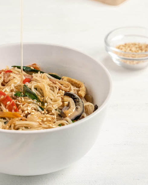 Galbitang (15.84 oz 450g, SEMPIO Glass Noodles, Dangmyun - Gluten-Free, Pasta Alternative, Sweet Potato Vermicelli