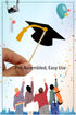 2025 Graduation Cupcake Toppers, 48 PCS Food/Appetizer Picks, Grad Cap Set, Diploma, Mini Cake Decorations