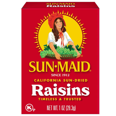 (6 Pack) 1 oz Sun-Maid California Sun-Dried Raisins - Snack-Size Box - Dried Fruit for Healthy Snacks, School Lunches