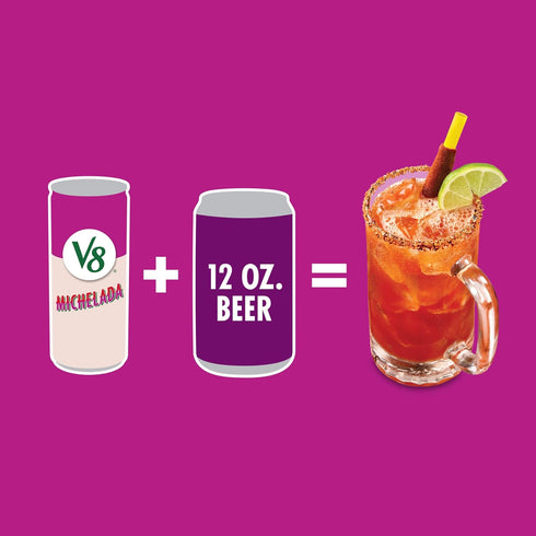 V8 8 oz (24 Pack) Michelada Non-Alcoholic Drink Mix, fl