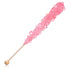 36 Light Pink Rock Candy Sugar Sticks - Cherry Flavored - Individually Wrapped Pink Candy Party Favors