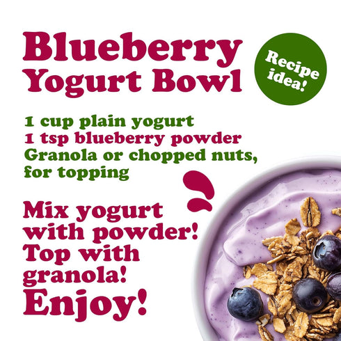 8 100% Food to Live Blueberry Juice Powder, Ounces - Pure, Antioxidant-Rich. Great for Smoothies, Spray-dried, No Sugar