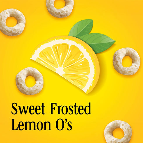 10.9 oz Frosted Lemon Cheerios Cereal, Gluten Free Cereal With Whole Grain Oats, Limited Edition