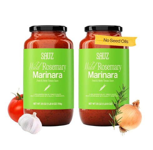 Sauz Wild Rosemary Marinara Sauce | Clean Ingredients, No Seed Oils, Gluten-Free