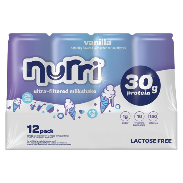 Nurri - 30g Protein Ultra Filtered Milk Shake Vanilla - Lactose Free,