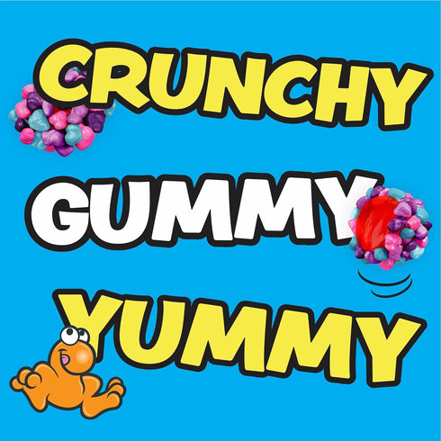 Gummy Gummy, Packs, 60 Count, 30 oz NERDS Clusters Candy, Very Berry, Crunchy and Individually Wrapped Treat Size