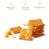 6 Count Munchkin Milkmakers Lactation Cheddar Crisps for Breastfeeding Moms with Oats and Flax