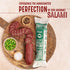 8 Oz. Foustman's Salami Jalapeno Pork Artisanal, Nitrate-Free, Naturally Cured Lunch Meat, Gluten-Free, Dairy-Free