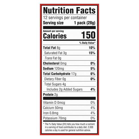 12 Packs RITZ Bits Cheese Sandwich Crackers, Lunch Snacks, Snack
