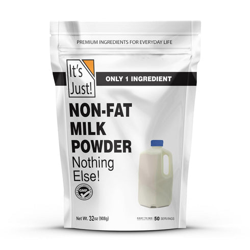 It's Just - Powdered Non-Fat (Skim) Milk, rBST/rBGH Hormone Free, Shelf Stable,