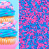 Pink and Blue Gender Reveal Cake Pop Cookie Cupcake Decorations, Semi-Sweet Edible Confetti Sprinkles Toppers 6oz