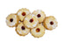 16 Count Cookie Gift Basket Gourmet Italian Pastry Assortment Tin Linzer Tart & Shortbread Cookies, Fresh Bakery Baked
