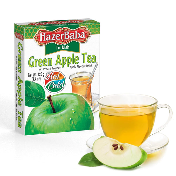 Hazer Baba Instant Drink Mix with Green Apple Flavor, 4.4oz (Pack of
