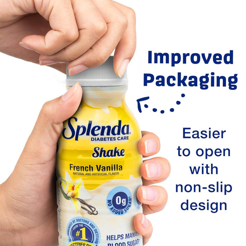 8 Oz (Pack 24) SPLENDA Diabetes Care Shakes - Meal Replacement Shake, French Vanilla, Fl