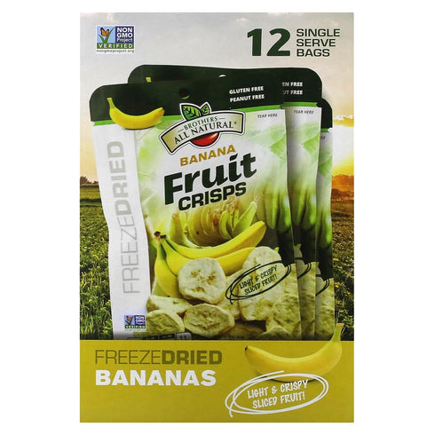 Brothers All Natural Freeze Dried Fruit Crisps, Chiquita Banana, 2 Oz (Pack