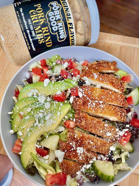 4 Pack! 12 Oz 4 Pack) Pork King Good - Pork Rind Breadcrumbs - Keto Friendly, Paleo, Gluten-Free, Sugar Free, Zero Carb