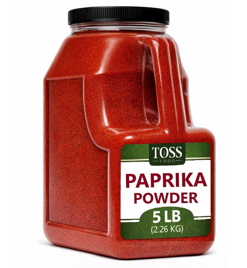 TOSS HungarianStyle Red Paprika Powder 5lb Reusable Container Kosher Bulk Spice for