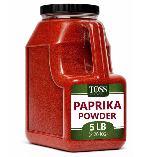 TOSS HungarianStyle Red Paprika Powder 5lb Reusable Container Kosher Bulk Spice for