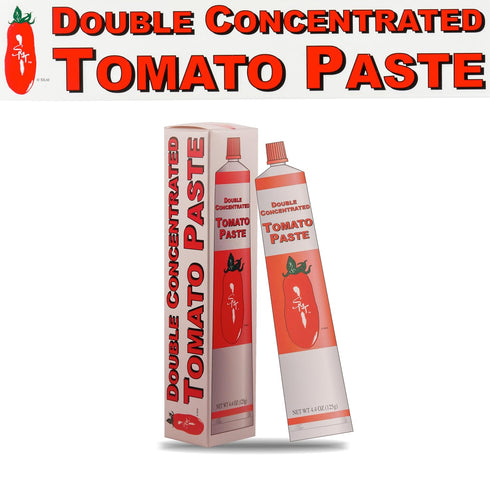 SMT San Merican Tomato Double Concentrated Tomato Paste, Imported from Italy, 4.4 oz, 2-Pack