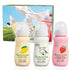 280ml Yogurt Drink Reusable Glass Bottle, 3-Pack Mixed Flavors Drinkable Yogurt -