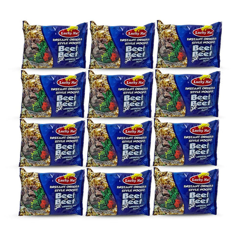 Lucky Me! Beef Mami Instant Noodle Soup, 2.47oz (70g), 15 Pack