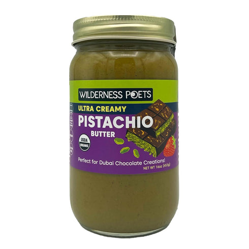 Wilderness Poets, Organic Ultra Creamy Pistachio Nut Butter - 1 Pound (16