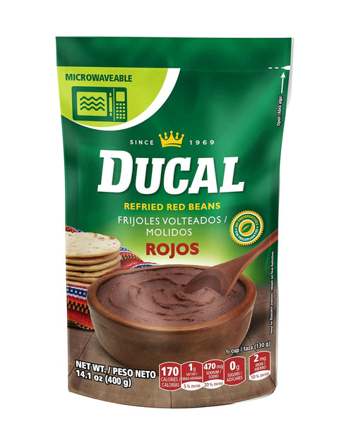 Ducal Red Refried Beans Pouch, 14.1 Ounce (Pack of 6)