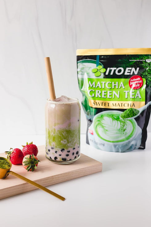 17.5 (Pack 1), Ito En Matcha Green Tea, Sweet Powder, Ounce of Sweetened Green Tea Powder