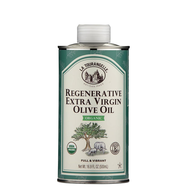 La Tourangelle Regenerative Organic Extra Virgin Olive Oil, Cold-Pressed High Antioxidant Olives,