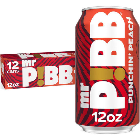 12oz 12pk Mr Pibb Punchin' Peach