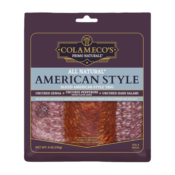 Colameco Deli Selection TRIO - Uncured, All-Natural, No Nitrates, Resealable Pack (Pack