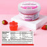 550g Frozen Soeos Strawberry Popping Boba, Bursting Boba Pearls for Bubble Tea, Yogurt, Desserts & Drinks