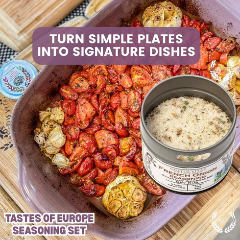 Set Pack GLP-1 European Seasonings Gourmet Gift | Tastes of Europe | Artisanal Spice Blends Six | Non GMO, All Natural