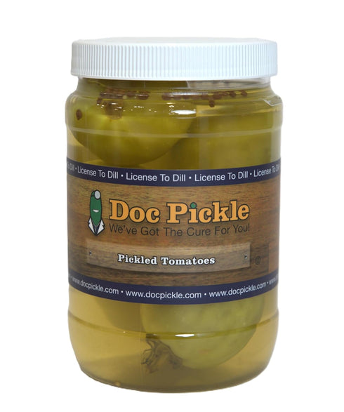 Doc Pickle Pickled Tomatoes - Crunchy, Tangy & Zesty Flavor, 32Oz Jar(Classic)