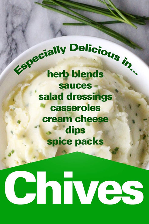Harmony House Dried Chives, Chopped – Dehydrated Vegetables for Cooking, Camping, 1.5 oz, Quart Jar